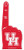 Rico Industries NCAA Houston Cougars 1 Fan Flat Foam Finger