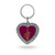 NBA Rico Industries Metal Rhinestone Heart Keychain Cleveland Cavaliers