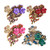 4PCS Fashion Hair Claw Vintage Barrette Chic Metal Alloy Rhinestone Fancy Jaw Clips Pins Hair Clip for Women Lady Hair Accessories