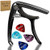 Guitar Capo Guitar Picks  Quick Change Acoustic and Electric Guitars Ukulele Trigger Capo Clamp