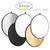 WAAO 24-Inch 60cm 5 in 1(Gold, Silver, White, Black and Translucent) Portable Photography Studio Multi Photo Disc Collapsible Light Reflector