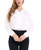 AUQCO Women Bow Tie Neck Chiffon Blouses Long Sleeve Casual Work Office Button Shirts Tops White