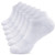 TANSTC Women SocksWhite Ankle Running Sports SocksAthletic Low Cut Socks Mesh Ventilation Breathable Arch Support NonSlipComfortable Cushioned Heel Tab Thick Cotton Socks