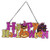 Soochat Happy Halloween sign  Halloween Door Sign  Halloween Hanging Sign Halloween Hanging Door Decorations and Wall Signs Haunted House Party Supplies Decor