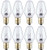 Clear Night Light 7-Watt C7 Candelabra Base Light Bulb, (8-Pack)
