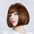 DASANI Short Bob Hair Wigs for Women Brown Wigs with Bangs Straight Synthetic Wig Natural As Real Hair 12 02brown