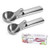 Ice Cream Scoop Solid Cookie Scoop 2 PCS with Small and Large Ice Cream Scooper with Trigger Stainless Steel Ice Cream Scooper Melon Baller Cookies Scoop Easy to Operate  Clean Dishwasher Safe