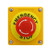 Nxtop Push Button Station 660V 10A 2 Position 1NO 1NC Momentary Emergency Stop Push Button Switch 40mm Red Mushroom Cap 1PCS