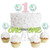 1st Birthday Whole Llama Fun - Dessert Cupcake Toppers - Llama Fiesta First Birthday Party Clear Treat Picks - Set of 24