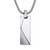 MOOLEE Mens Tungsten Carbide Bar Pendant Necklace with 22 Inches Stainless Steel Snake Chain