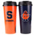 Whirley Drink Works NCAA Wave Plastic 16oz Travel Mug 2 Pack Syracuse Orange