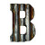 Custom Cut Decor 8 Rusty Galvanized Corrugated Metal Letter B