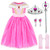 Princess Costume Girls Birthday Party Dress Up with Accessories 45 Years Style2 110CM