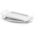 Large Serving Platter with Handle Exrta Large Porcelain Serving Platter with Raised Edges Rectangular Flat Plate 1583inch White