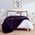 Walensee Fleece Blanket Plush Throw Fuzzy Lightweight Throw Size 50x60 Purple Super Soft Microfiber Flannel Blankets for Couch Bed Sofa Ultra Luxurious Warm and Cozy for All Seasons