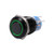SelfLocking Switch Push Button Switch Metal Black Shell High Flush Push Button Switch 19mm 12V24V OnOff LED Latch Control 1NO1NCGreen