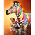 AIRDEA Full Drill 5D Square Diamond Painting Kit Zebra Family Painting Embroidery Rhinestone Cross Stitch Arts Craft Canvas Wall Decor