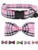 DogWong Cotton Dog Collar with Bowtie for Small Medium Large Dogs Plaid Pet Collar Comfortable Dog Collar Bowtie Dog Collar Adjustable XXSXL