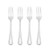 Pfaltzgraff Basics Edgebrook Stainless Steel Dinner Fork Set of 4