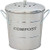 RYSOMTA Stainless Steel Compost Bin for Kitchen13 Gallon Compost Kitchen Pail  Includes 1 Inner Bucket Liner