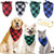 Buffalo Plaid Dog Bandana 4 Pack  Cotton Bandanas Handkerchiefs Scarfs Triangle Bibs Accessories for Small Medium Large Dogs Puppies Pets Double Layer Thickening Washable