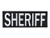 SUVIYA 85X3 Inch Large Untra Reflective Back Panel Sheriff Patch Police Patch with Hook and Loop GrayReflective