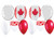 Canada Red Maple Leaf Balloon Pack
