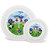 Baby Fanatic NCAA Legacy Infant Plate  Bowl Set Kansas Jayhawks for Ages 6 Months  Up
