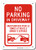 No Parking in Driveway Sign 10 X 7  040 Rust Free Aluminum  UV Protected and Weatherproof  A81224AL