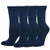TeeHee Viscose from Bamboo Diabetic Crew Socks 3Pack 911 Navy