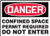Accuform MCSP026VP Plastic Safety Sign LegendDanger CONFINED Space Permit Required DO NOT Enter 10 Length x 14 Width x 0055 Thickness RedBlack on White