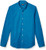 IZOD Mens Button Down Long Sleeve Stretch Performance Solid Shirt FJORD BLUE Medium