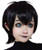 Bopocoko Black Wig Short Curly Hair Wigs for Women Halloween Cosplay Costume Wigs Heat Friendly Synthetic Wig BU197