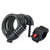 NDakter Bike Lock Cable,4 Feet High Security 5 Digit Resettable Combination Coiling Bike Cable Lock,Bicycle Cable Lock for Bicycle Outdoors, 1.2mx12mm