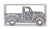 The Bridge Collection Rustic Framed Galvanized Metal Pickup Truck Wall Art