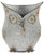 Galvanized Metal Owl Bucket Planter