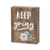 Collins Painting Inspirational Wood Grain Mini Block Sign 4 Keep Going