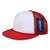 DECKY 224RED Two Tone Flat Bill Foam Caps Red