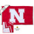 College Flags  Banners Co Nebraska Cornhuskers 2x3 Foot Embroidered Nylon Flag
