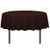 LinenTablecloth 70Inch Round Polyester Tablecloth Chocolate