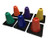 Cannon Sports Assorted Colors MultiPurpose Vinyl Activity Cones with Black Weighted Base 6 Height Set of 6