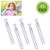 NUOLUX 48pcs Heart Bubble Wand Set Tube Bubble Stick for Wedding Party Table Decoration
