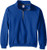 Gildan Mens Fleece QuarterZip Cadet Collar Sweatshirt Royal Small