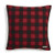 Eddie Bauer  Home Collection  100 Fleece Signature Cabin Plaid Design Decorative Pillow Zipper Closure Easy Care Machine Washable 20 x 20 Red