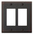 AmerTac 68RRDB Amerelle Manhattan 2 Rocker Wallplate, Aged Bronze Cast