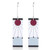 Moniku Demon Slayer Kamado Tanjirous Earrings Cosplay Accessory Prop White3