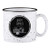 SB Design Studio SIPS White Ceramic Campfire Mug 13Ounce Happy Camper