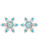 Disney Frozen Fine Silver Plated Aqua Crystal Snowflake Stud Earrings Disney Frozen Fine Silver Plated Aqua Crystal Snowflake Stud Earrings
