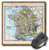 3dRose LLC 8 x 8 x 025 Inches Mouse Pad Old Map of France mp390071