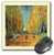 3dRose LLC 8 x 8 x 025 Inches Mouse Pad Aqua N Yellow Framed Van Gogh Landscape mp482471